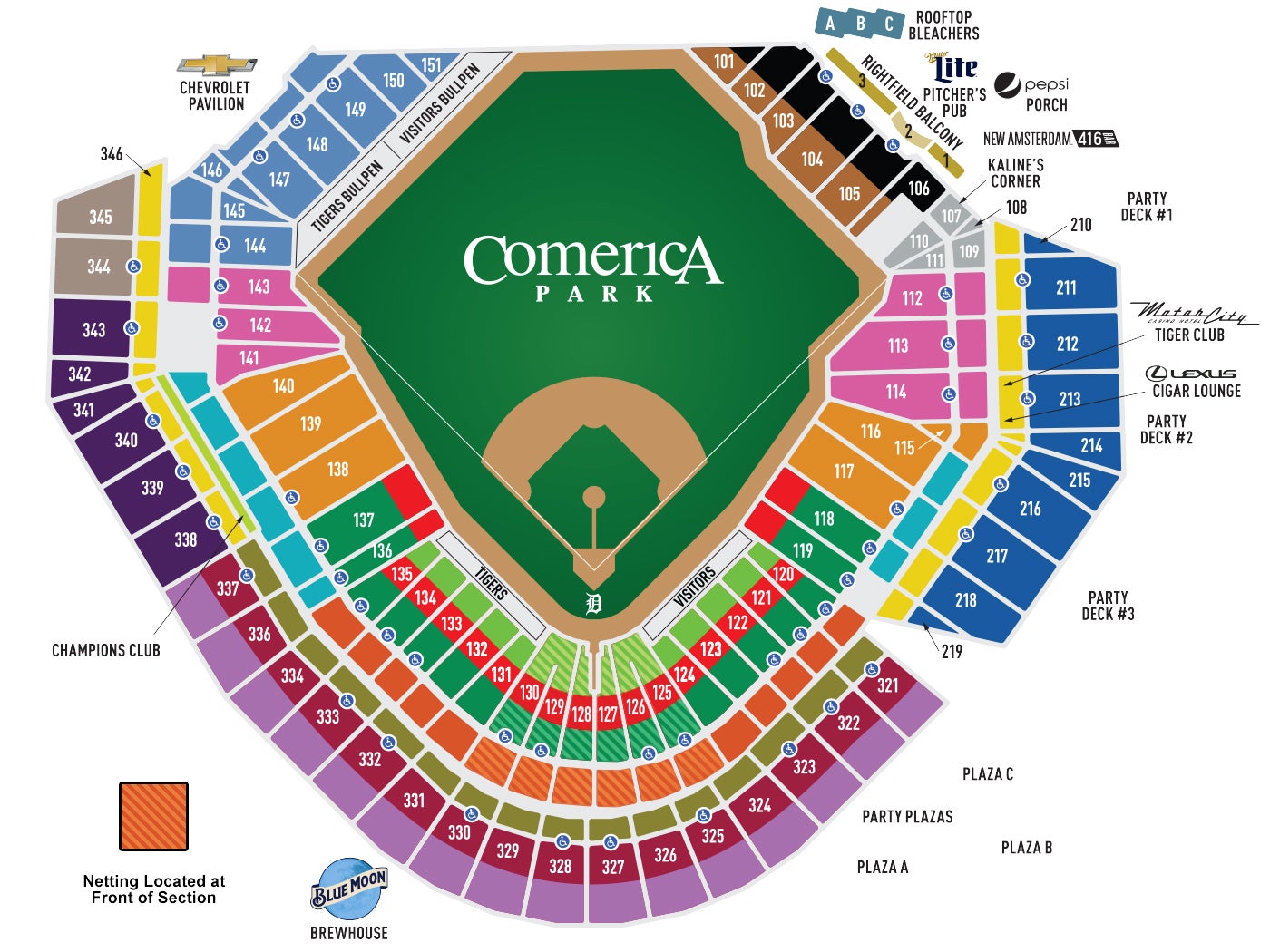 Dte Energy Amphitheater Seating Chart