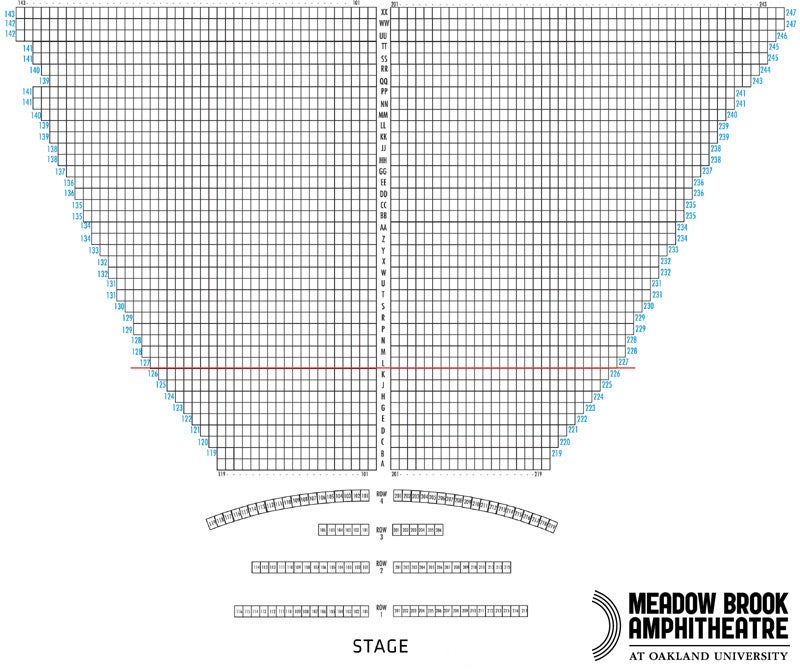 Michigan Seating Chart