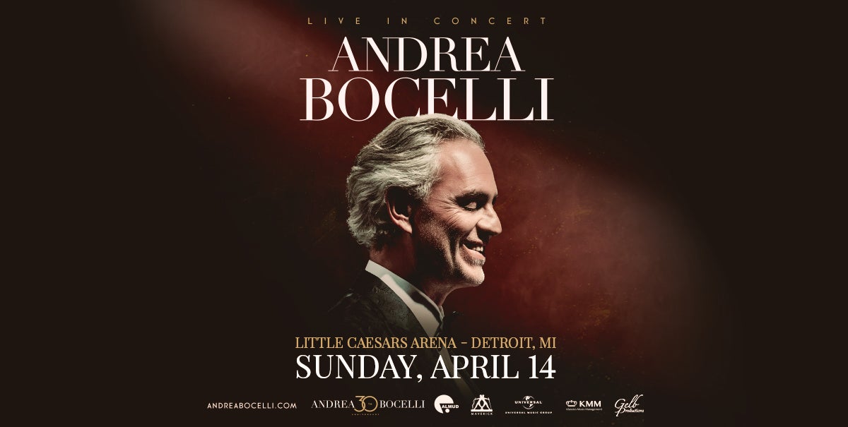Andrea Bocelli Brings North American Tour To Little Caesars Arena April