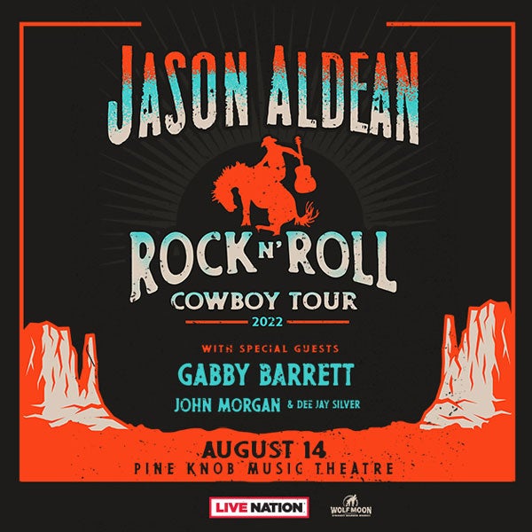 More Info for Jason Aldean To Bring “Rock N’ Roll Cowboy Tour” with special guests Gabby Barrett, John Morgan And Dee Jay Silver To Pine Knob Music Theatre August 14