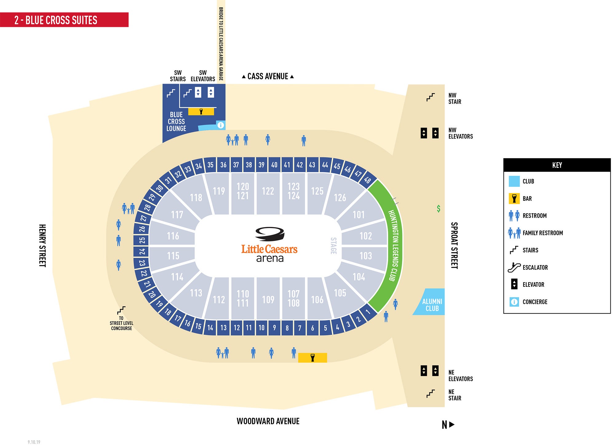 Little Caesar Arena Venue & Parking Maps | 313 Presents