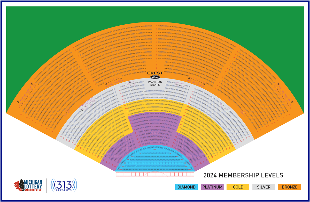 Season Membership Seating Chart