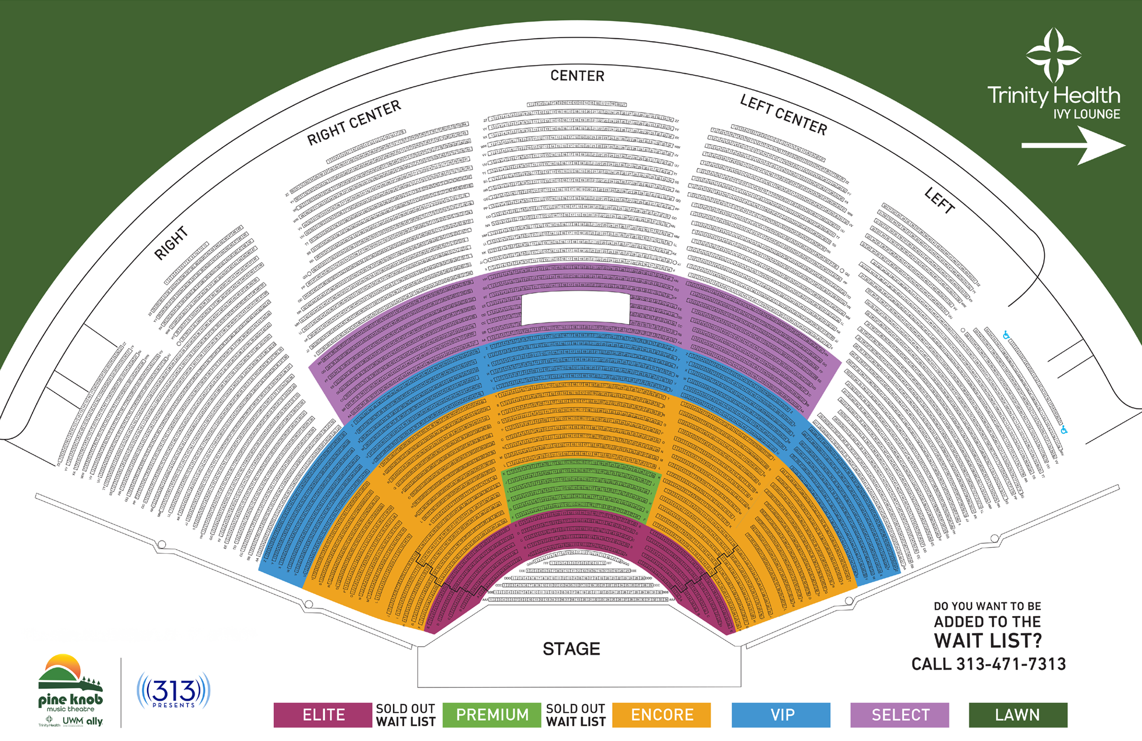 Season Membership Seating Chart