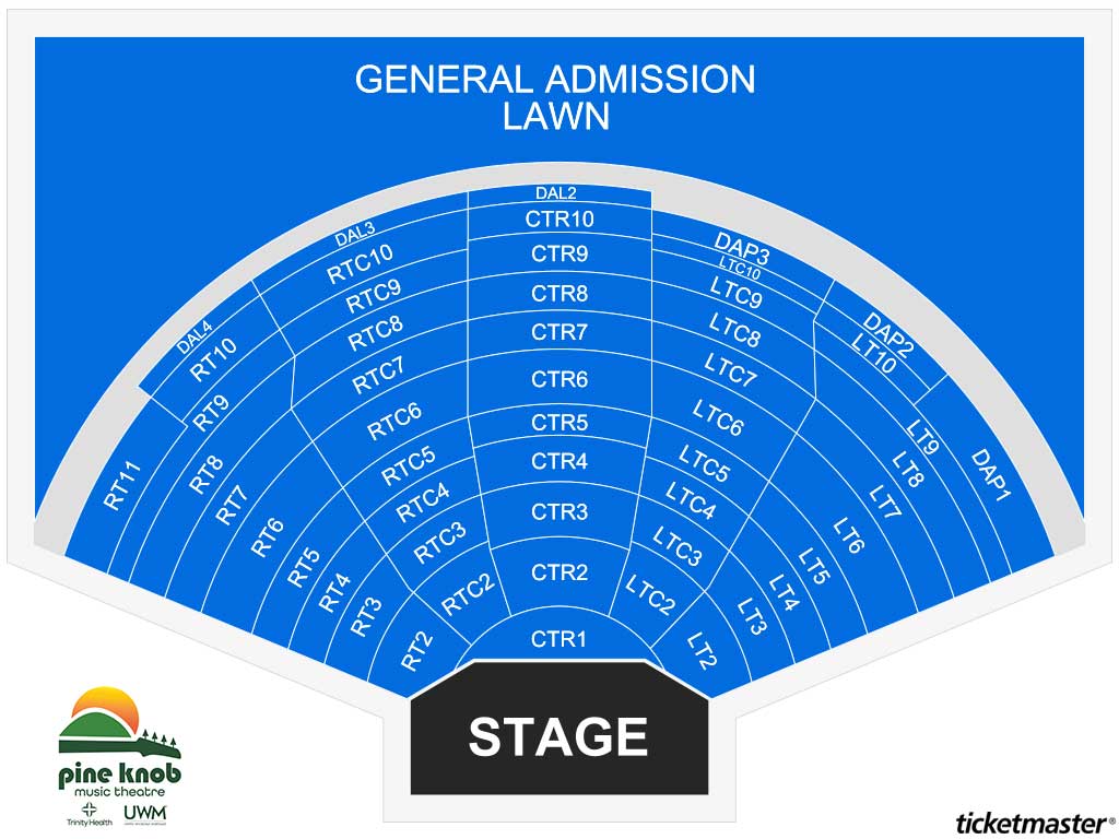 Ravinia Pavilion Seating Map