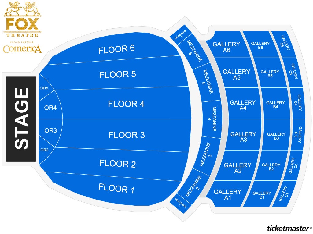 Little Caesars Arena Seating Chart & Map