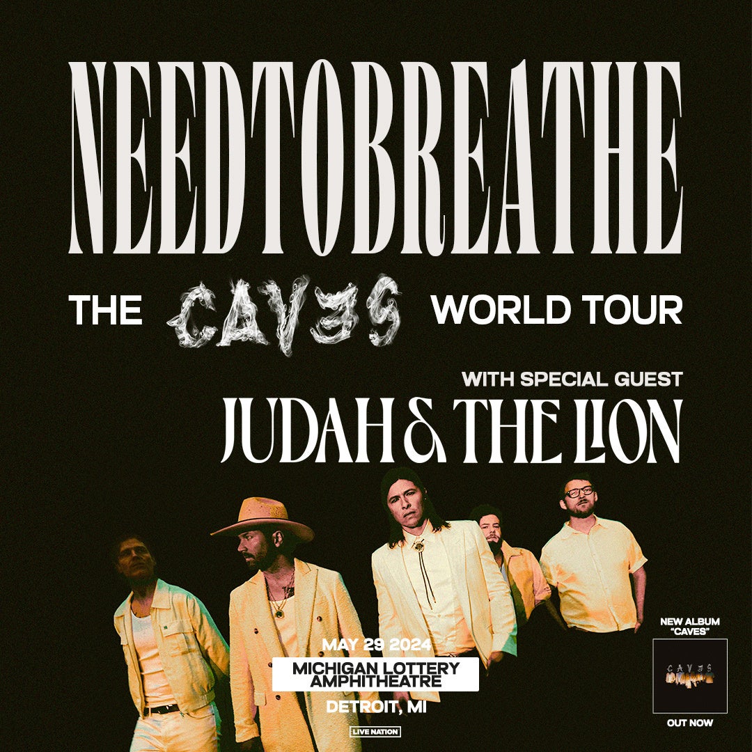More Info for Needtobreathe To Bring “The Caves World Tour” To  Michigan Lottery Amphitheatre On May 29, 2024