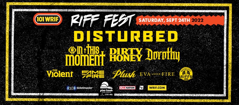  RIFF FEST with Disturbed Presented by 101.1 WRIF