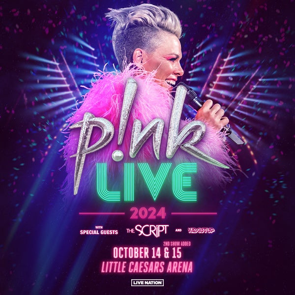 More Info for P!Nk Responds To Fan Demand, Adds Second Date To 2024 Arena Tour At Little Caesars Arena October 15