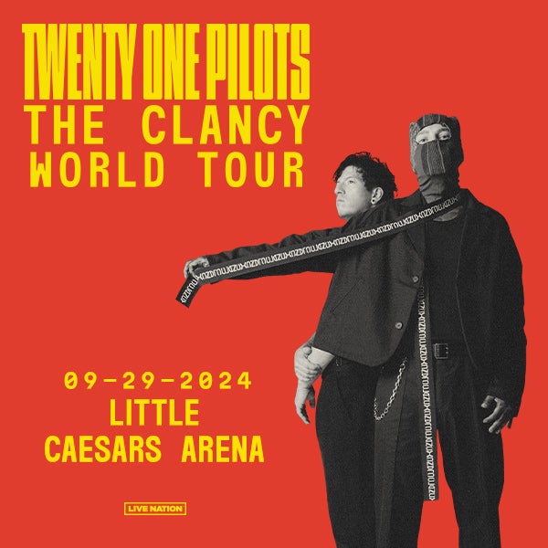 More Info for Twenty One Pilots Bring Massive Global Headline Tour “The Clancy World Tour” To Little Caesars Arena September 29