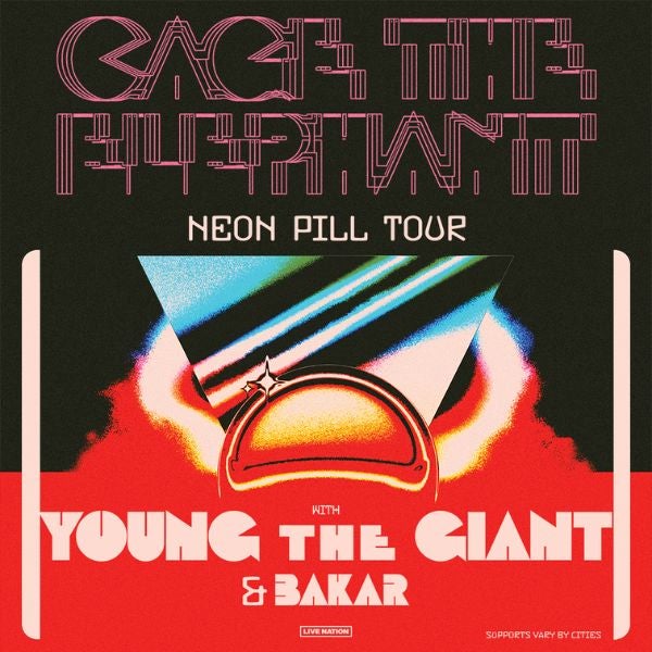 More Info for Cage The Elephant Bring Neon Pill Tour  To Pine Knob Music Theatre September 10