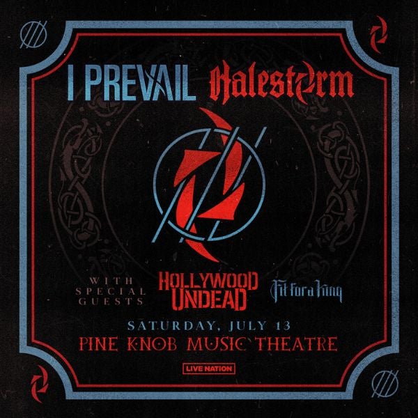 More Info for I Prevail + Halestorm Bring Co-Headline Tour For Summer 2024 With Special Guests Hollywood Undead And Fit For A King  To Pine Knob Music Theatre Saturday, July 13
