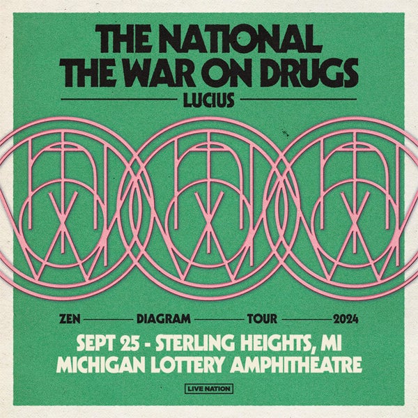 More Info for The National And The War On Drugs Announce The “Zen Diagram Tour” At Michigan Lottery Amphitheatre September 25