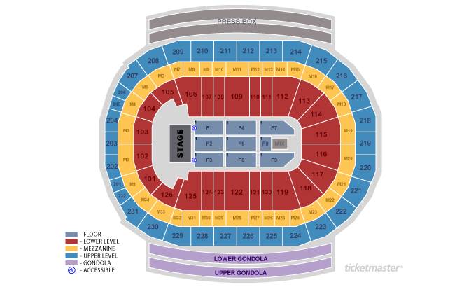 Little Caesars Arena Detroit Seating Chart