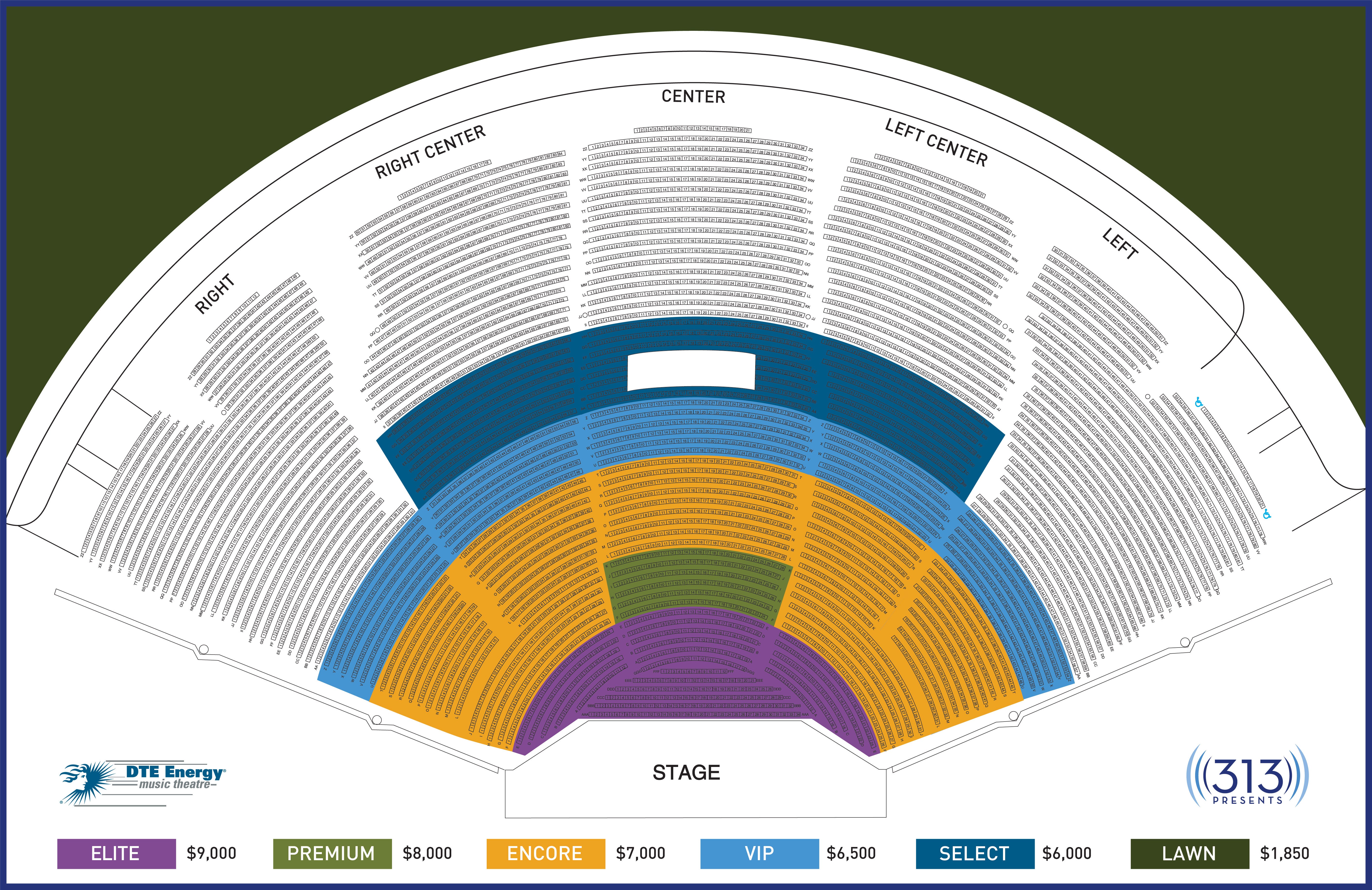 Pine Knob Seating Chart