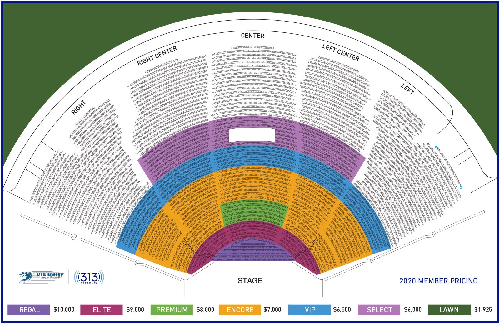 Dte Energy Theater Seating Chart