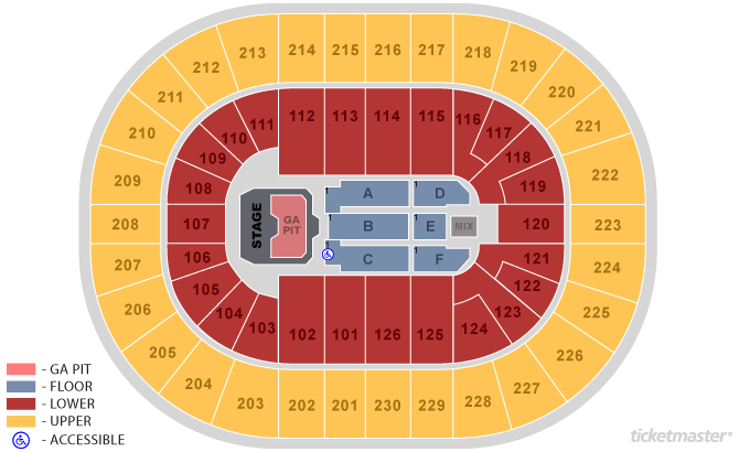 Bridgestone Arena Eric Church Seating Chart