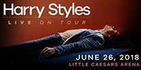 More Info for “HARRY STYLES LIVE ON TOUR” ANNOUNCES  LITTLE CAESARS ARENA PERFORMANCE JUNE 26, 2018