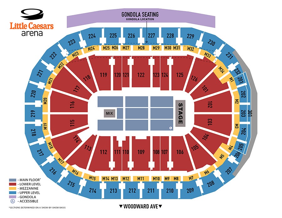 Sound Board Motor City Seating Chart