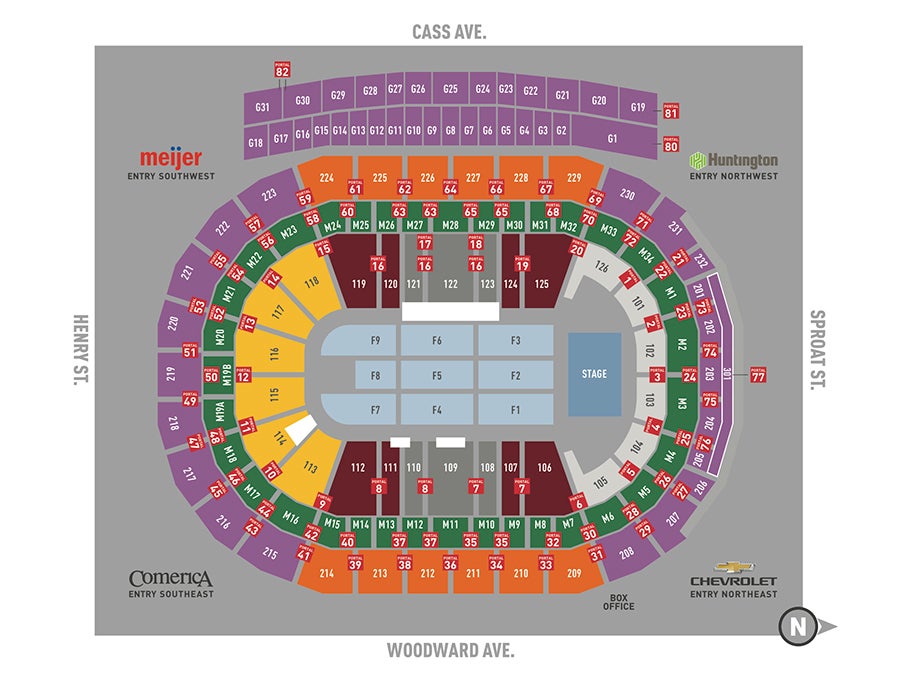 Dow Event Center Wwe Seating Chart