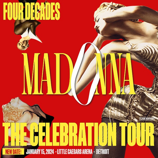 More Info for Madonna Announces Rescheduled “celebration Tour” Performance At Little Caesars Arena January 15, 2024