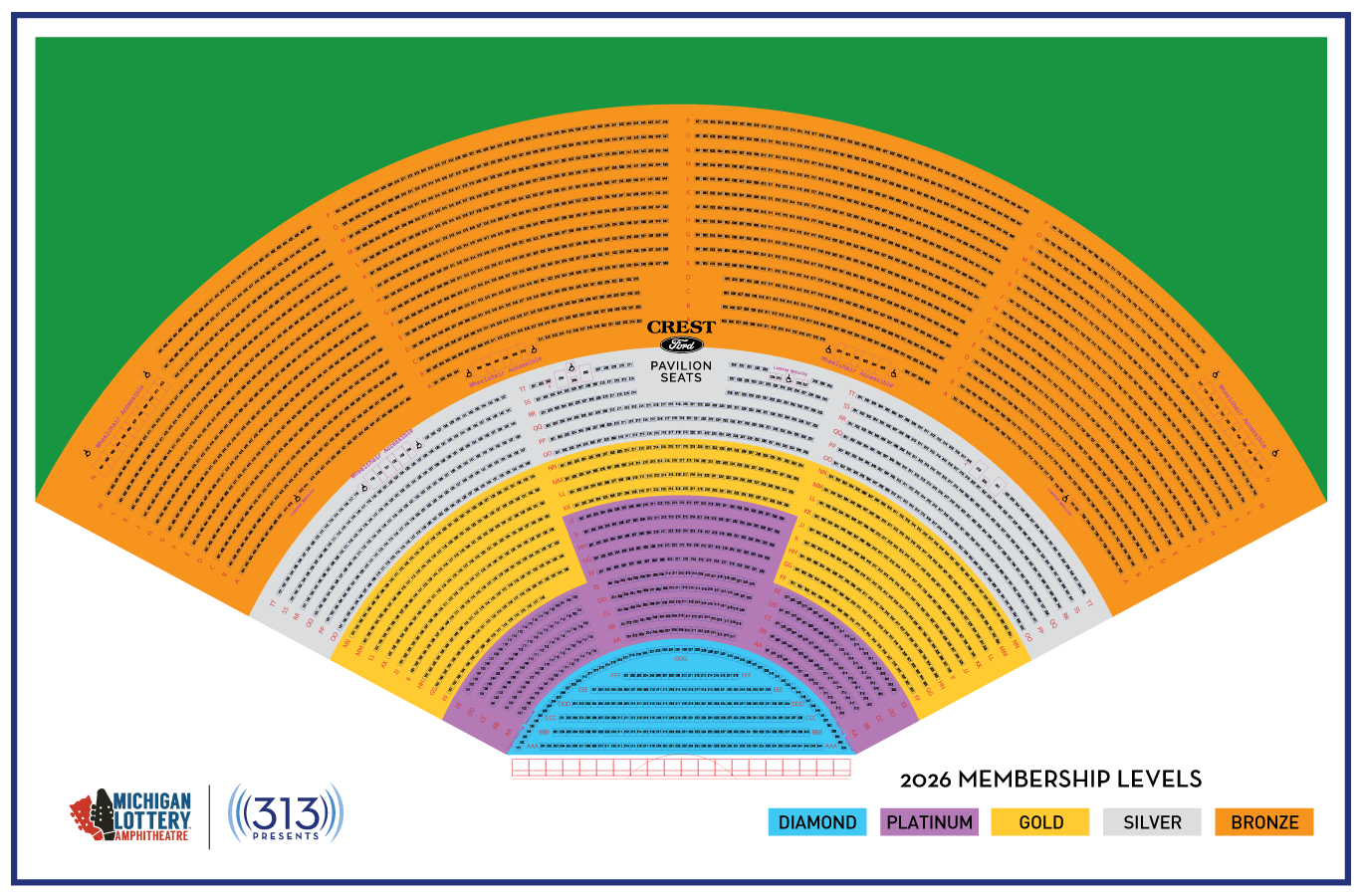 Season Membership Seating Chart