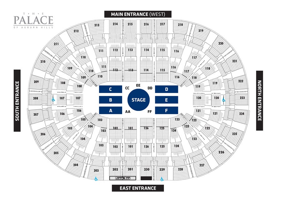 The Palace Detroit Seating Chart