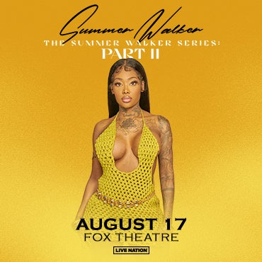 More Info for Summer Walker Brings The Summer Walker Series Part II To The Fox Theatre August 17 