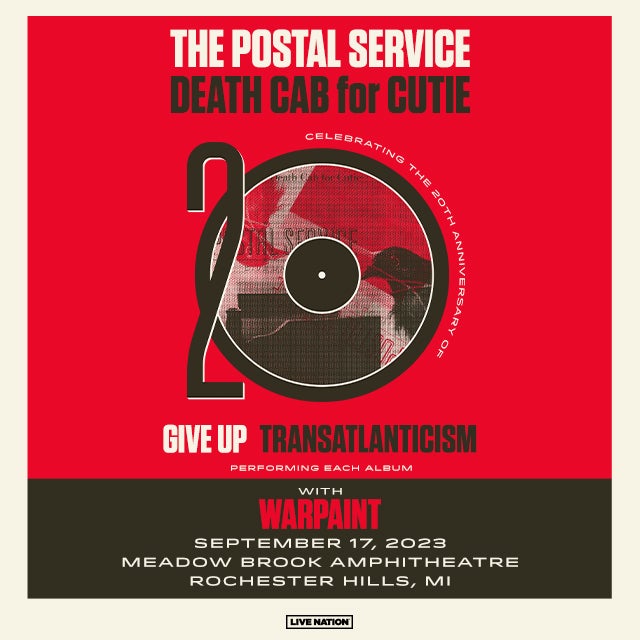 More Info for The Postal Service & Death Cab for Cutie
