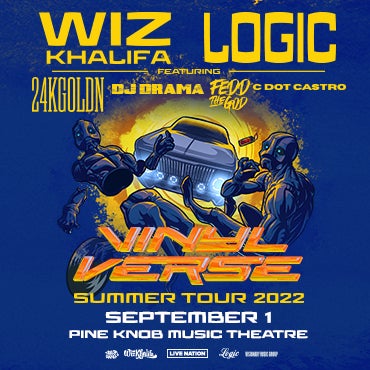 More Info for Wiz Khalifa And Logic Announce Co-Headlining  “Vinyl Verse Tour 2022”  To Include Pine Knob Music Theatre September 1