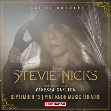 More Info for Stevie Nicks To Perform At Pine Knob Music Theatre September 13, Marks The 50th Show Announced During The Venue’s 50th Anniversary