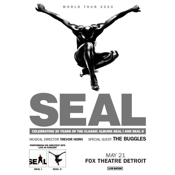 More Info for Global Icon Seal Announces 30th Anniversary North American Tour  Teaming Up With Legendary Producer Trevor Horn  At Fox Theatre May 21, 2023