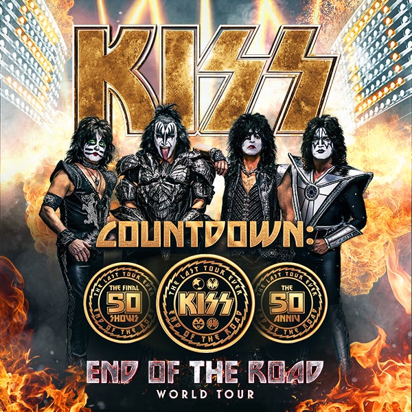 More Info for Rock N Roll Hall Of Fame Legends Kiss Add Four New Dates To The End Of The Road Tour Including Visit To Little Caesars Arena Friday, October 20
