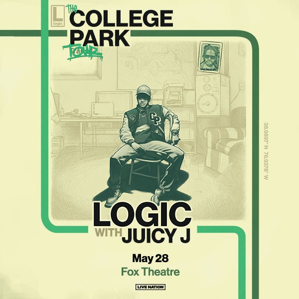 More Info for Logic Announces “The College Park Tour” With Special Guest Juicy J At Fox Theatre, May 28