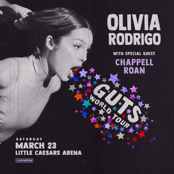 More Info for Olivia Rodrigo Announces Little Caesars Arena As Part Of 2024 Guts World Tour Saturday, March 23, 2024