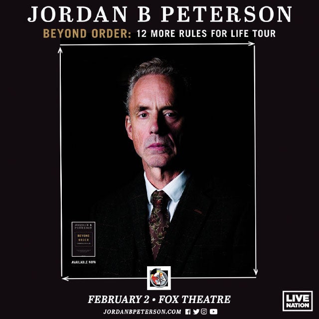 More Info for Dr. Jordan B. Peterson’s “Beyond Order” Tour Comes To  The Fox Theatre February 2, 2023