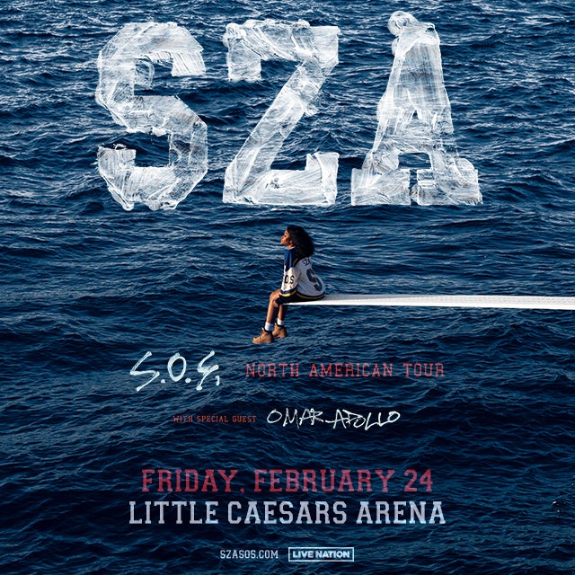 More Info for Sza Announces Her Historic First Arena Tour The “S.O.S.” North American Tour At Little Caesars Arena Friday, February 24