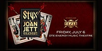 More Info for STYX, JOAN JETT & THE BLACKHEARTS TO CO-HEADLINE U.S. SUMMER TOUR WITH TESLA AT DTE ENERGY MUSIC THEATRE FRIDAY, JULY 6