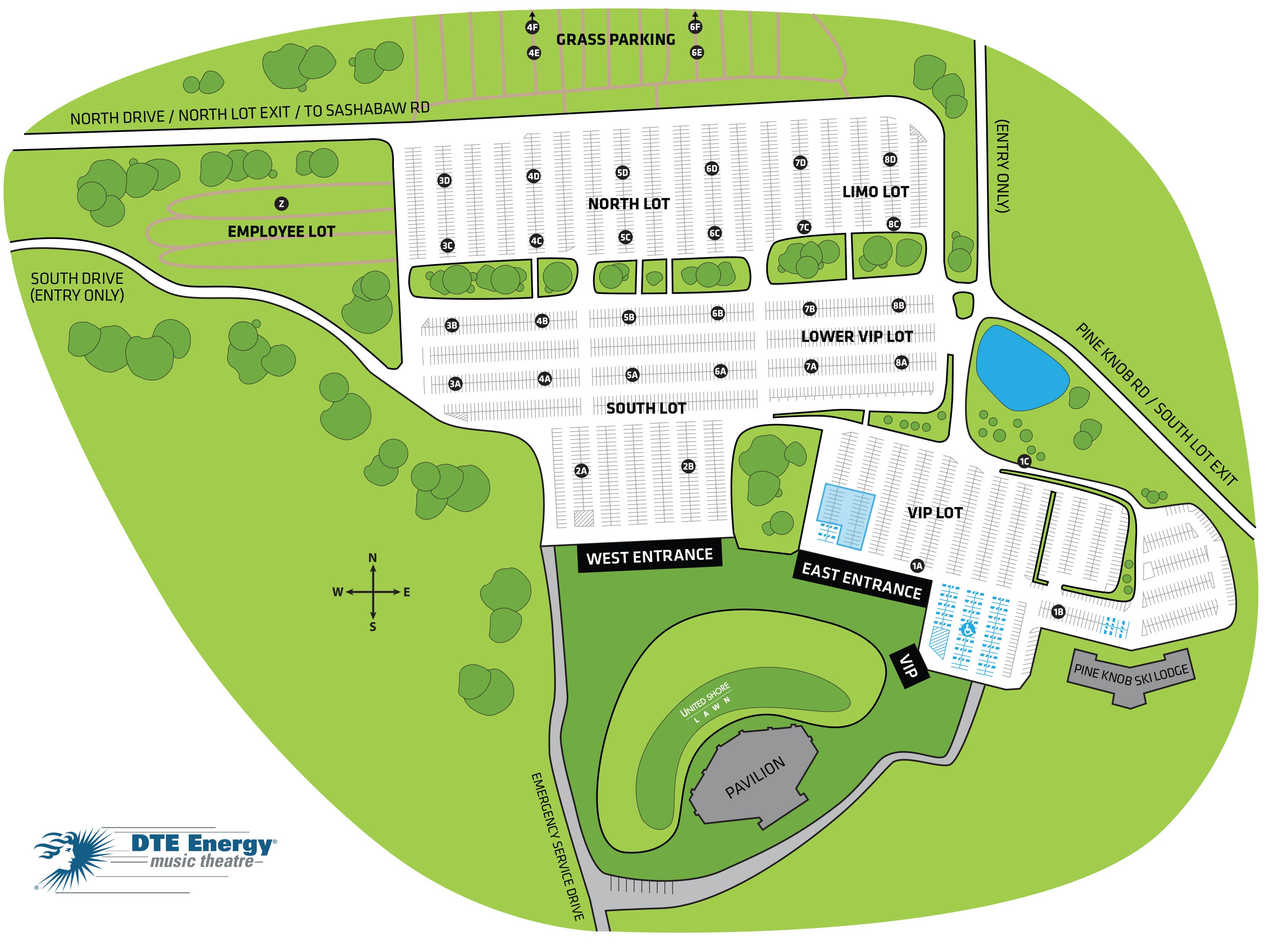 Dte Energy Amphitheater Seating Chart