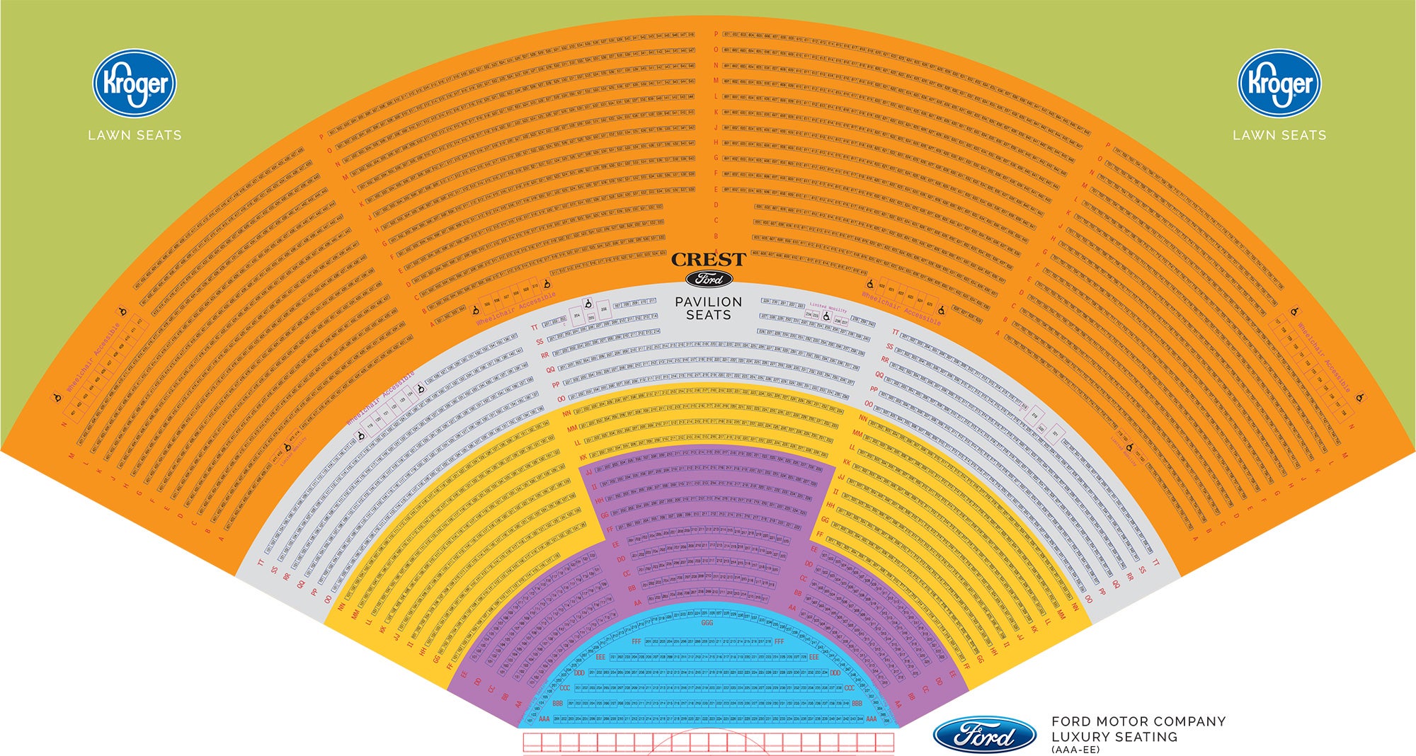 Brandon Amphitheatre Seating Chart