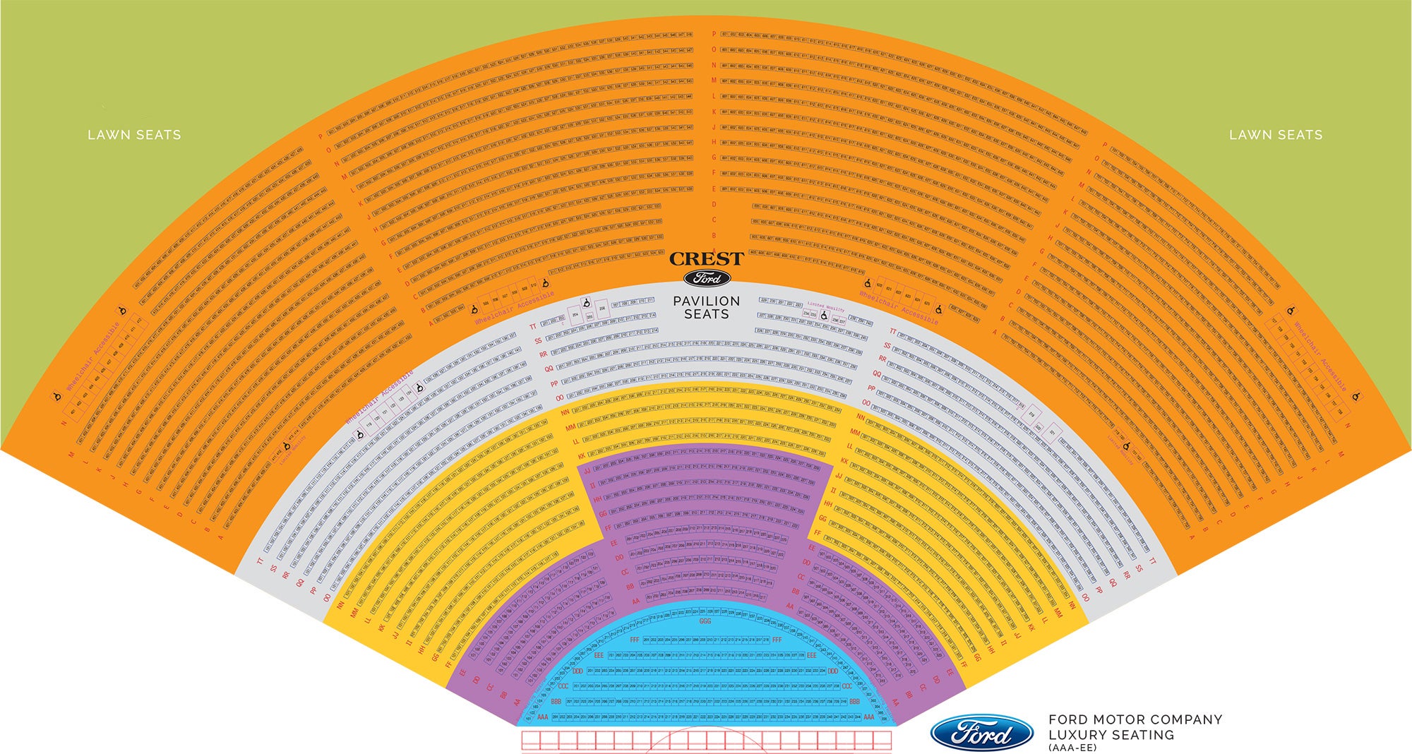 Freedom Hill Seating Chart With Seat Numbers