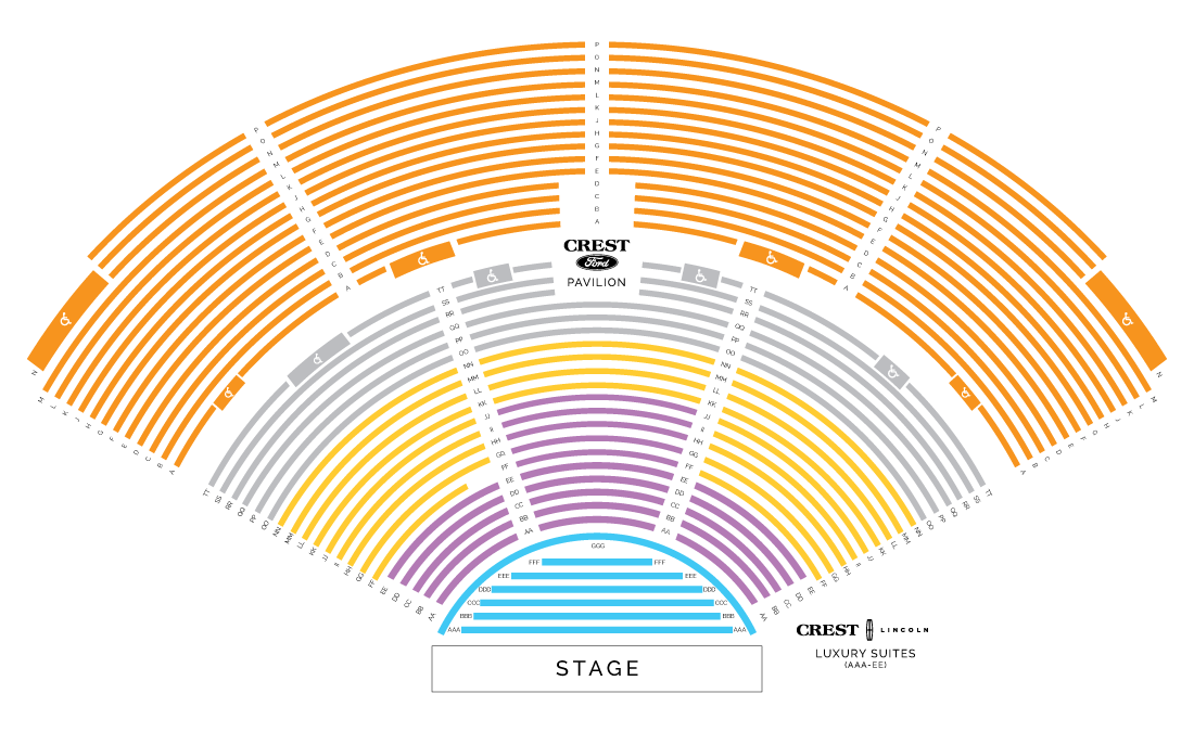 Michigan Amphitheater Seating Chart