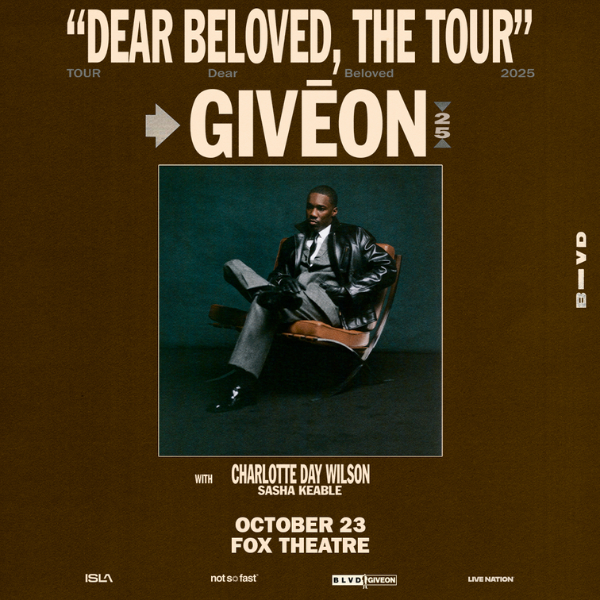 More Info for Seven Time Grammy® Nominated R&B Superstar Givēon Brings New Headlining Tour To The Fox Theatre October 23