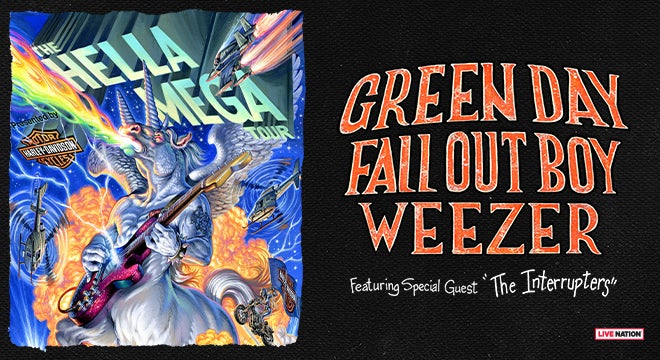 Image result for green day fall out boy weezer tour