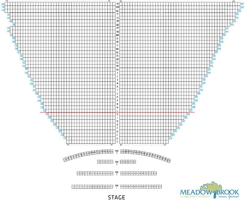 Meadowbrook Concert Seating Chart