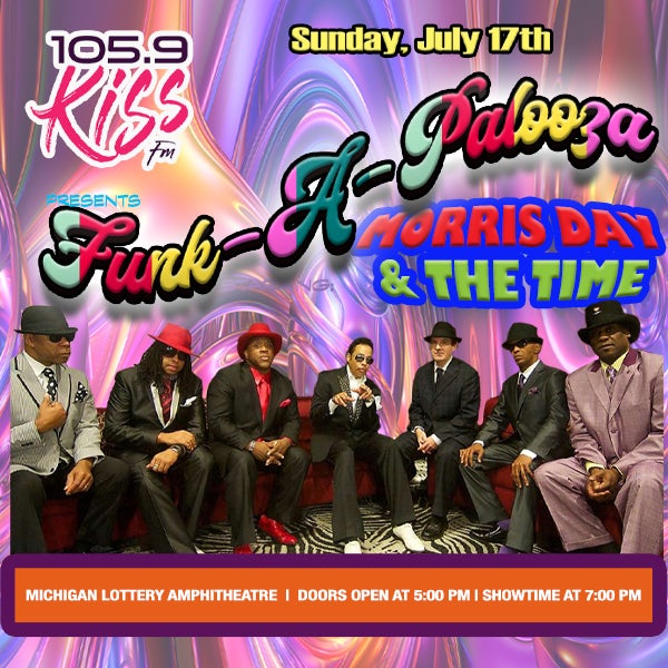 More Info for Funk-A-Palooza Featuring Morris Day & The Time, Sheila E.,  Purple Reign - The Prince Tribute Show And Rose Royce  To Perform At Michigan Lottery Amphitheatre July 17