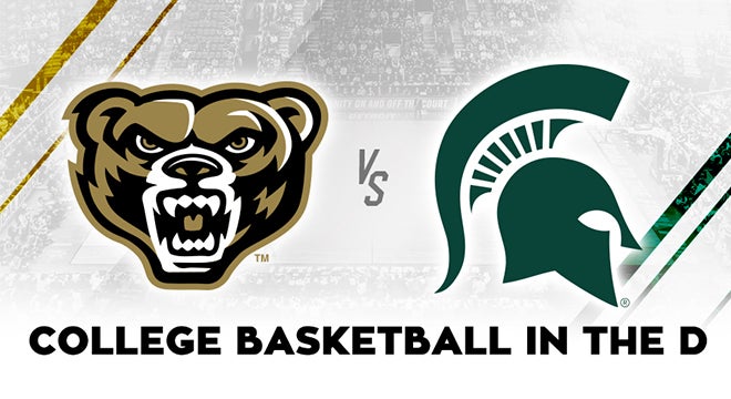 More Info for TICKETS ON SALE FRIDAY FOR OAKLAND UNIVERSITY VERSUS MICHIGAN STATE MEN’S BASKETBALL GAME AT LITTLE CAESARS ARENA DECEMBER 14