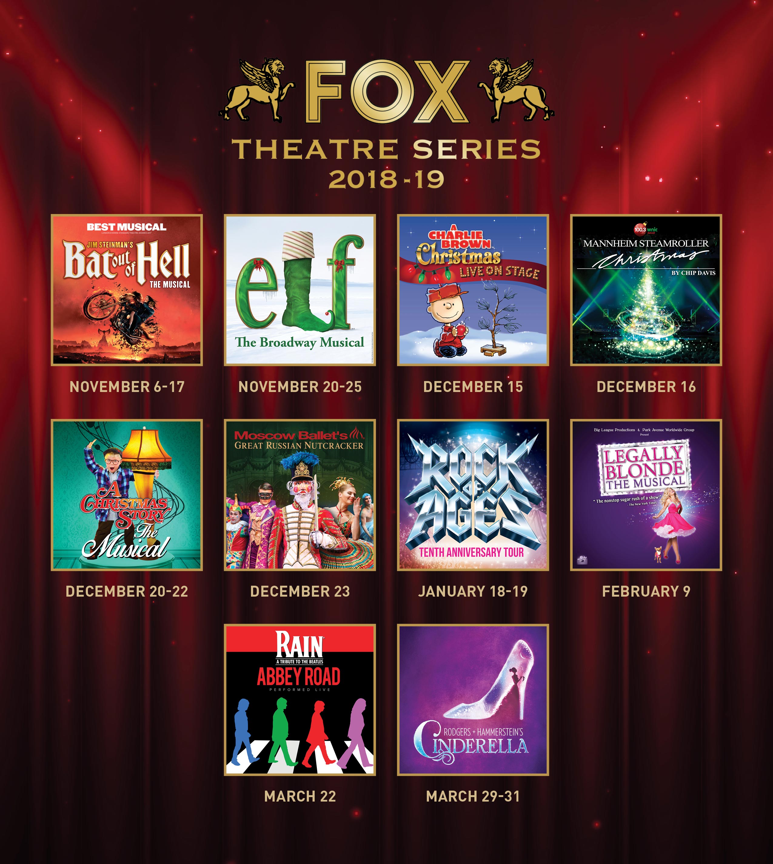 2018 2019 Fox Theatre Series