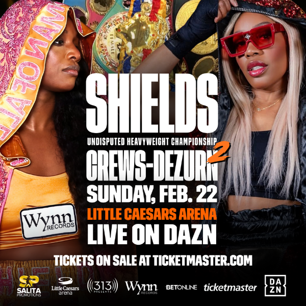 More Info for Claressa Shields Vs. Franchon Crews-Dezurn:  A Decade-Long Rematch  For The Undisputed Heavyweight World Championship * Live On Dazn | Little Caesars Arena *